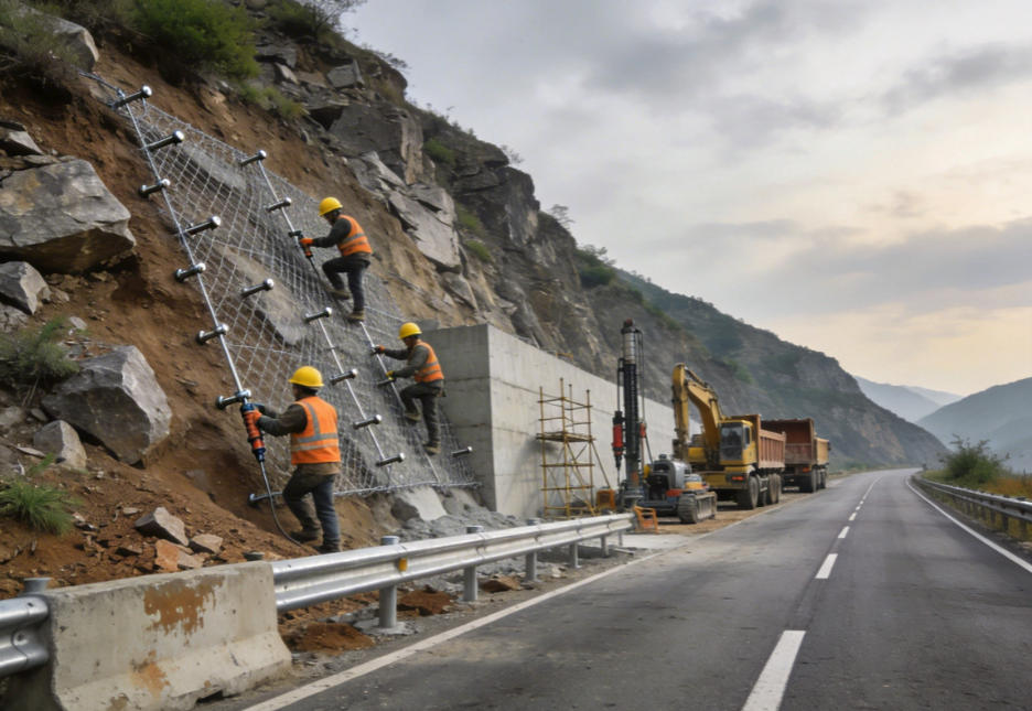 兴宁公路道路护坡